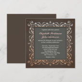 elegante trouwuitnodigingen kaart (Voorkant / Achterkant)