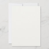 Elegante trouwuitnodigingskaart kaart (Achterkant)