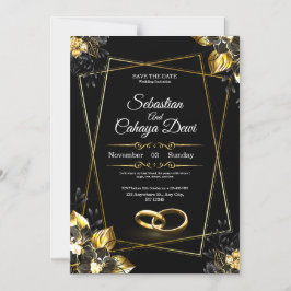 Elegante trouwuitnodigingskaart magnetische uitnodiging