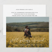 Elegante trouwupdate: nog steeds getrouwd op dezel aankondiging (Voorkant / Achterkant)