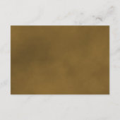 Elegante Trouwwebsite in Goud Oker Roos Informatiekaartje (Achterkant)