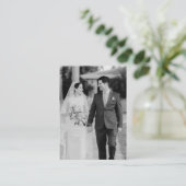 Elegante trouwwebsite | RSVP QR-codefoto Informatiekaartje (Staand voorkant)