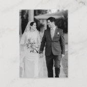 Elegante trouwwebsite | RSVP QR-codefoto Informatiekaartje (Voorkant)