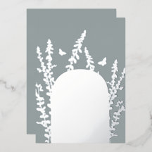 Elegante Tuin Bladeren en Vlinders Bruiloft  