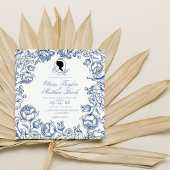 Elegante tuin bloemen Boho Bridgerton bruiloft Kaart