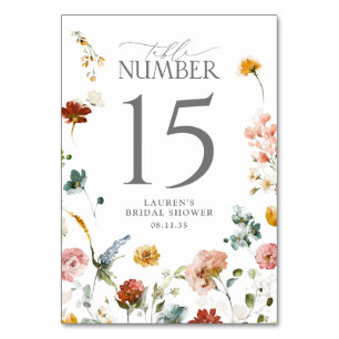 Elegante Tuin Bloemen Watercolor Bruidsuitnodiging Kaart