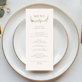 Elegante Tuin met Wilde Bloemen Bloemstuk Menu
