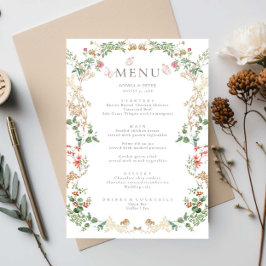 Elegante Tuin met Wilde Bloemen Bloemstuk Menukaar