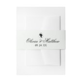 Elegante tuin Monogram Boho Bridgerton bruiloft Uitnodigingen Wikkel (Voorkant Voorbeeld)