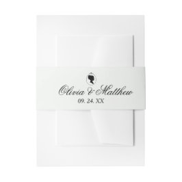 Elegante tuin Monogram Boho Bridgerton bruiloft Uitnodigingen Wikkel