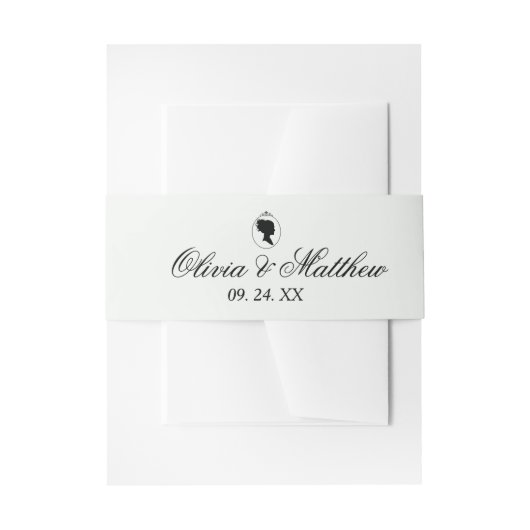 Elegante tuin Monogram Boho Bridgerton bruiloft Uitnodigingen Wikkel (Voorkant Voorbeeld)