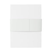 Elegante tuin Monogram Boho Bridgerton bruiloft Uitnodigingen Wikkel (Achterkant Voorbeeld)