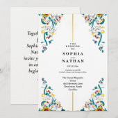 Elegante Tuin Romance Huwelijksuitnodiging Kaart (Voorkant / Achterkant)