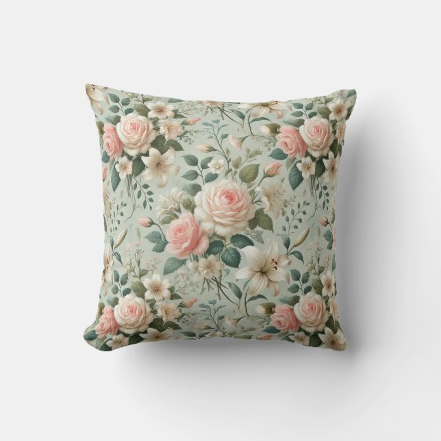 Elegante Tuin Romantiek Kussen (Voorkant)