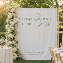 Elegante Tuin Thee Bruidsfeest Achtergronden