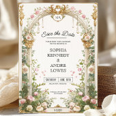 Elegante  Tuin Trouwen Save the Date Kaart