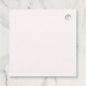 Elegante Tuinbloemen Bruidsdiner Bedankjes Labels (Achterkant)