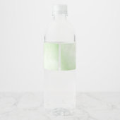 ELEGANTE TUINBLOEMEN GOUD LIJST GROEN BRUILOFT WATERFLES ETIKET (Achterkant)