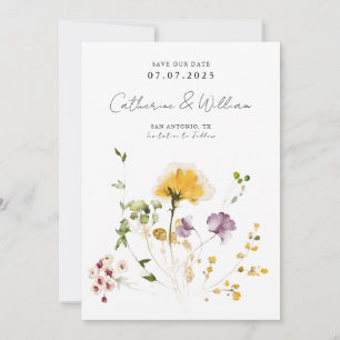 Elegante Tuinbloemen Save The Date
