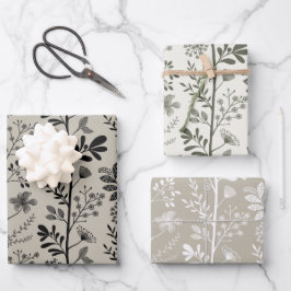 Elegante Tuindroom Bloemig Inpakpapier Vel