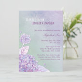 Elegante Tuinhortensia's Retirement Party Kaart (Staand voorkant)