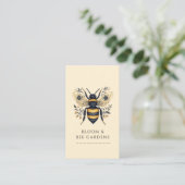 Elegante Tuinier Botanische Bij Visitekaartje (Staand voorkant)