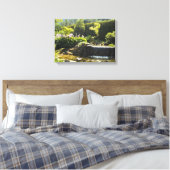 Elegante tuinscène canvas afdruk (Insitu (Slaapkamer))