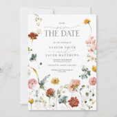 Elegante tuinvloerentypering Opslagdatum Save The Date (Voorkant)