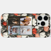 Elegante Tulp Aangepaste Foto Collage Iphone Hoes (Achterkant (horizontaal))