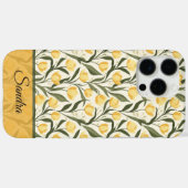 Elegante Tulp Aanpasbare Naam Iphone Hoes (Achterkant (horizontaal))
