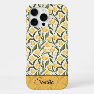 Elegante Tulp Aanpasbare Naam Iphone Hoes 16 Pro Max Hoesje