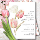 Elegante Tulp Baby Shower Uitnodiging