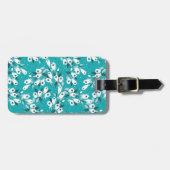 Elegante Tulp Bloem Patroon Botanische Kunst Ontwe Bagagelabel (Voorkant horizontaal)