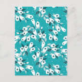 Elegante Tulp Bloem Patroon Botanische Kunst Ontwe Briefkaart (Voorkant)