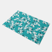 Elegante Tulp Bloem Patroon Botanische Kunst Ontwe Deurmat (Schuin)