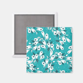 Elegante Tulp Bloem Patroon Botanische Kunst Ontwe Magneet (Voorkant / Achterkant)