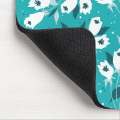 Elegante Tulp Bloem Patroon Botanische Kunst Ontwe Muismat (Hoek)