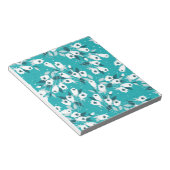 Elegante Tulp Bloem Patroon Botanische Kunst Ontwe Notitieblok (Schuin)