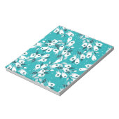 Elegante Tulp Bloem Patroon Botanische Kunst Ontwe Notitieblok (Linkerzijde)