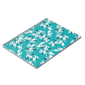 Elegante Tulp Bloem Patroon Botanische Kunst Ontwe Notitieboek (Linkerzijde)