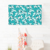 Elegante Tulp Bloem Patroon Botanische Kunst Ontwe Spandoek (Insitu)