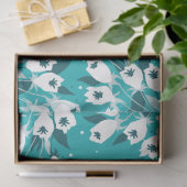 Elegante Tulp Bloem Patroon Botanische Kunst Ontwe Tissuepapier (Geschenk)