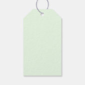 Elegante Tulp Bloem Patroon Zwarte Achtergrond Cadeaulabel (Achterkant)