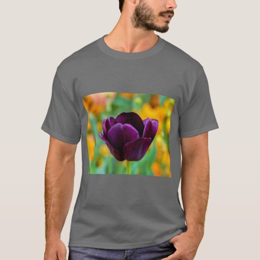 Elegante Tulp Bloesem Bloem T-Shirt (Voorkant)