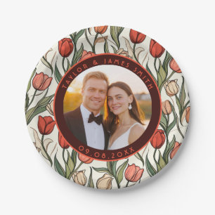 Elegante tulp Borden voor bruids vrijgezellenfeest Papieren Bordje