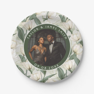 Elegante Tulp bruiloft Borden voor Vrijgezellenfee Papieren Bordje
