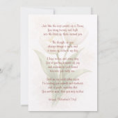 Elegante Tulp Denk Aan Jou Kaart (Achterkant)