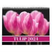 Elegante Tulp en Roos Bloemen Fotografie Kalender (Hoes)