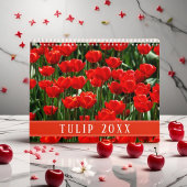 Elegante Tulp en Roos Bloemen Fotografie Kalender