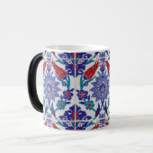 Elegante Tulp en Roos Bloemen Fotografie Magische Mok (Voorkant links)